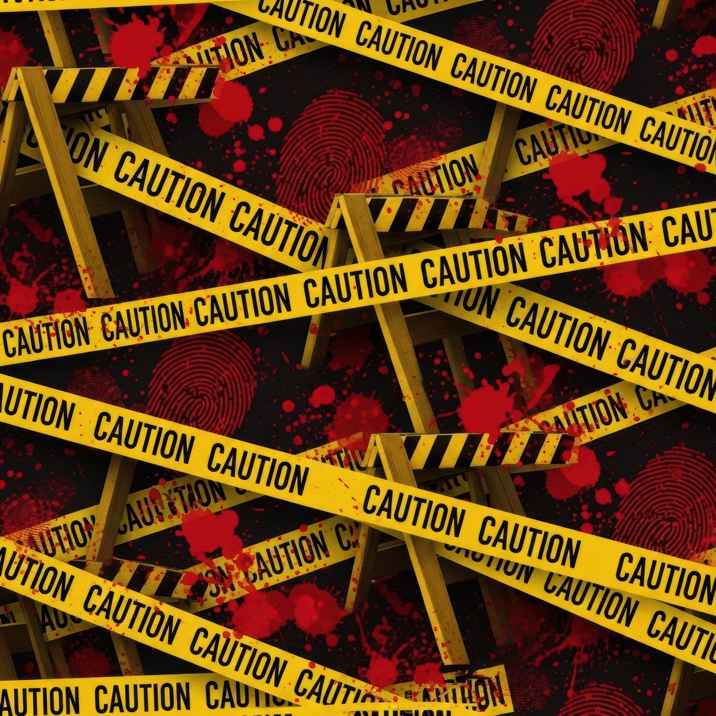 Crime scene 2 - ready to press sublimation transfer print seamless