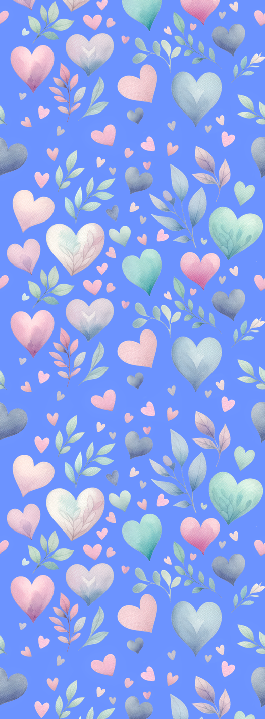 Purple hearts - vinyl pen wrap