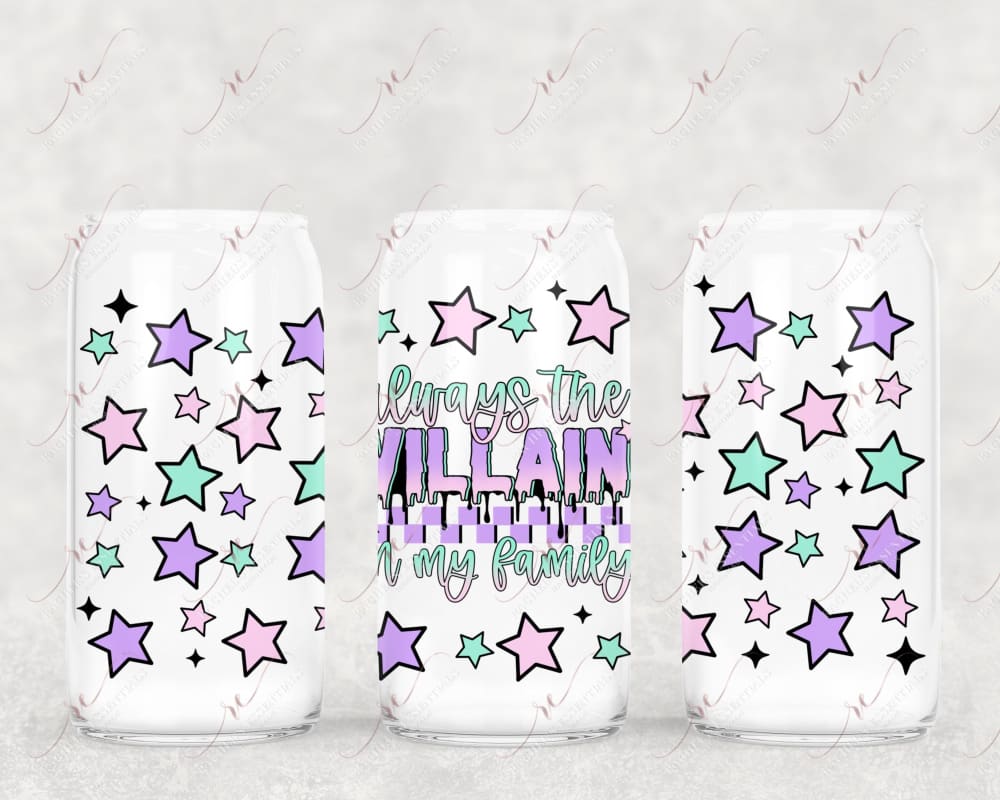 Always The Villain Colorful - 16Oz Vinyl Libbey Wrap 11/23