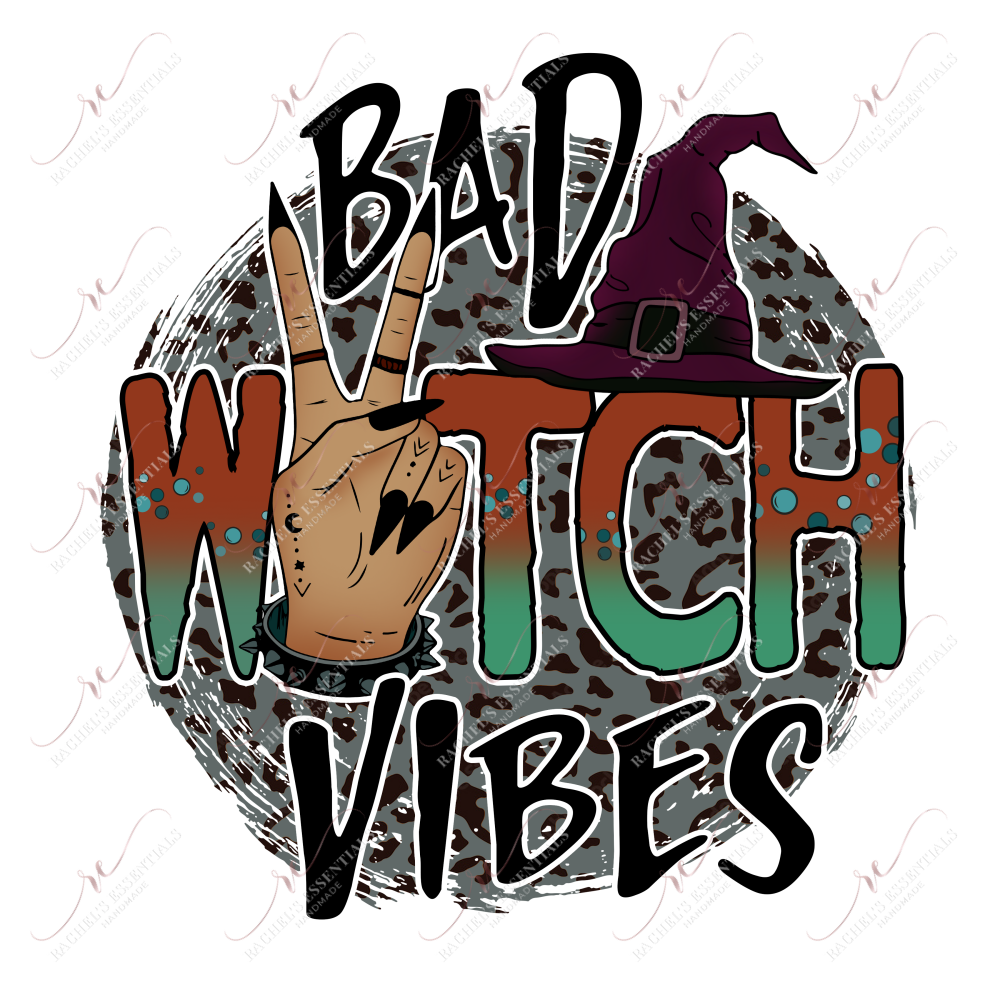 Bad Witch Vibes- Clear Cast Decal