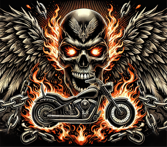 Biker skull - vinyl wrap