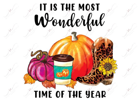 Sublimation 1.99 Itβs the most wonderful time of the year fall - ready to press sublimation transfer print freeshipping - Rachel's Essentials