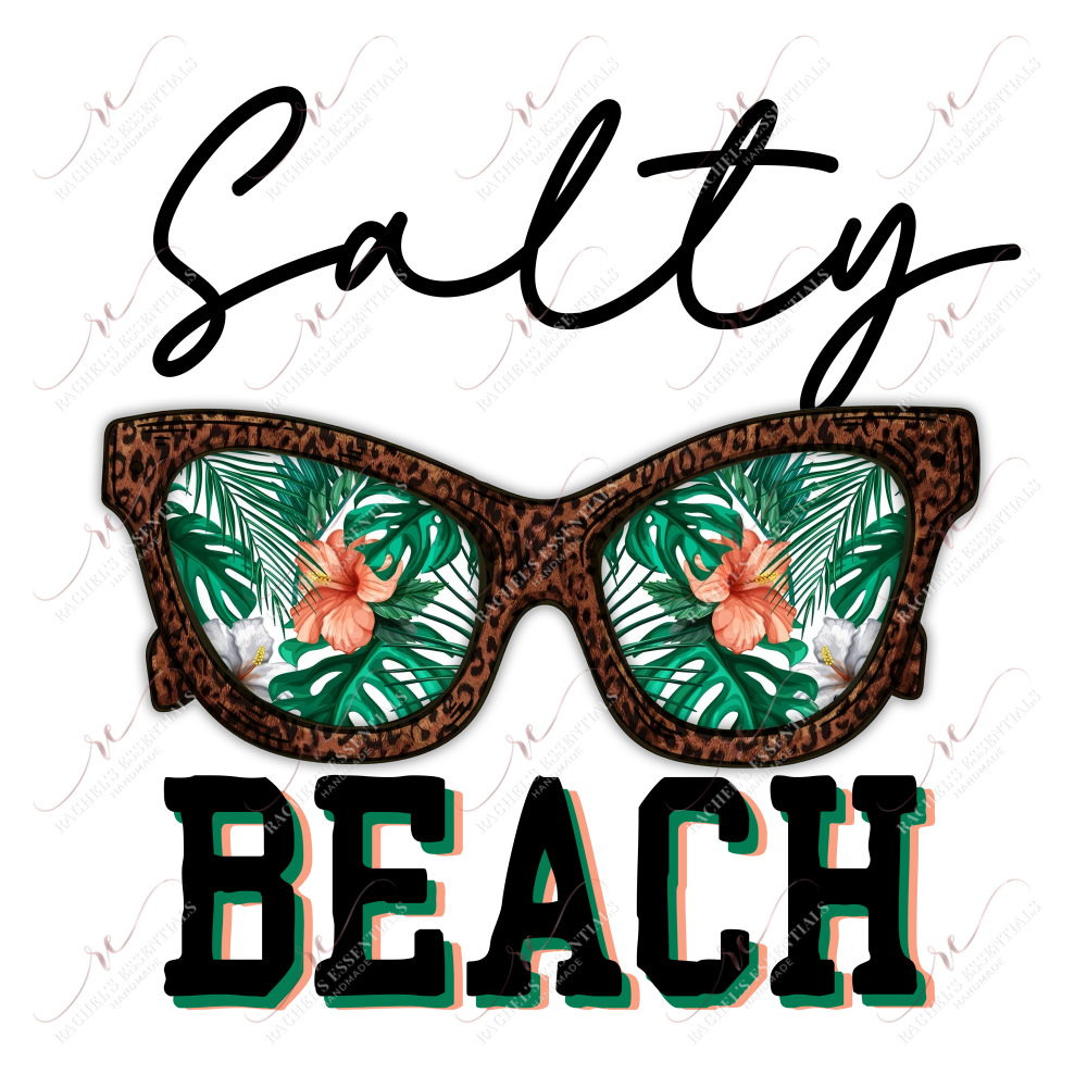 Salty Beach - Clear Cast Decal