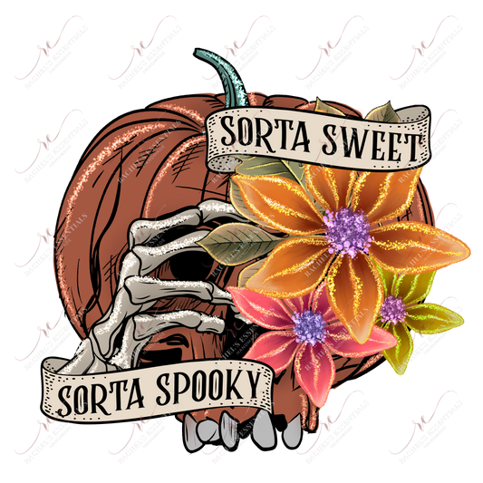 Sorta Sweet Sorta Spooky - Clear Cast Decal