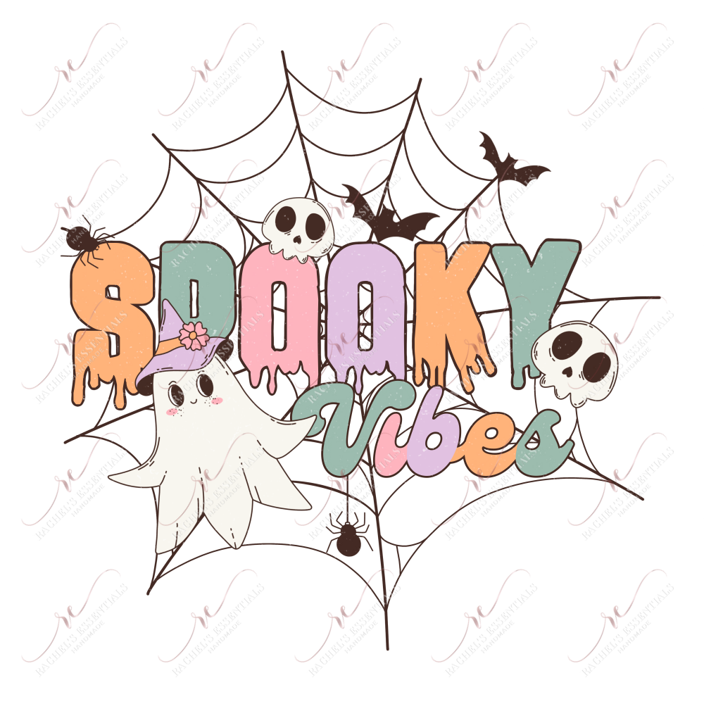 Spooky Vibes- Clear Cast Decal