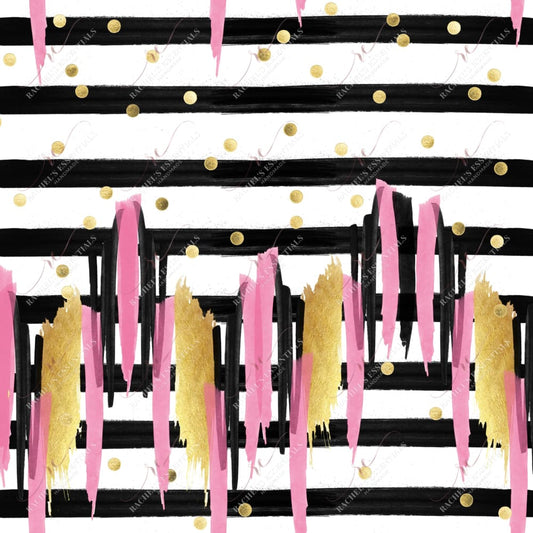 Stripes With Confetti - Ready To Press Sublimation Transfer Print Sublimation