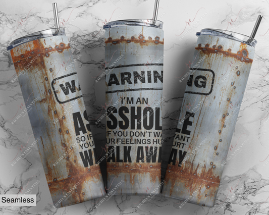 Warning Im An Asshole - Vinyl Wrap Vinyl