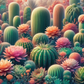 Cacti - ready to press sublimation transfer print