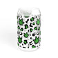 Cannabis Print Sipper Glass, 16oz - Friendly Drinkware, Perfect for Parties, Gifts, Outdoor Adventures, and Celebrations