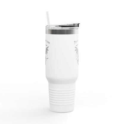 Momma I'm coming home | Gothic Insulated Travel Mug, Perfect for Home, Office, Camping, Halloween, Customizable Design