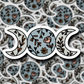  1.24 3 moons flower sticker freeshipping - Rachel's Essentials