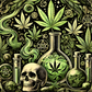 420 skulls - ready to press sublimation transfer print