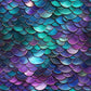 3D Mermaid - Ready To Press Sublimation Transfer Print Seamless 12/23 Sublimation