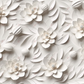 3D White Floral - Vinyl Wrap Seamless Vinyl