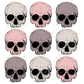 3X3 Skulls Pastel - Ready To Press Sublimation Transfer Print Sublimation
