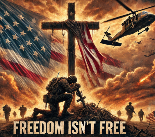 Freedom isnt free - ready to press sublimation transfer print