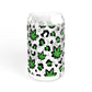 Cannabis Print Sipper Glass, 16oz - Friendly Drinkware, Perfect for Parties, Gifts, Outdoor Adventures, and Celebrations