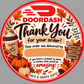 DoorDash thank you stickers