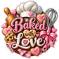 Baked with love stickers
