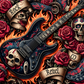 Rock rebel - ready to press sublimation transfer print