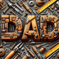 Dad tools - ready to press sublimation transfer print