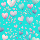 Blue hearts - vinyl pen wrap (Copy)