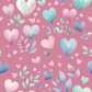 Pink hearts - vinyl pen wrap
