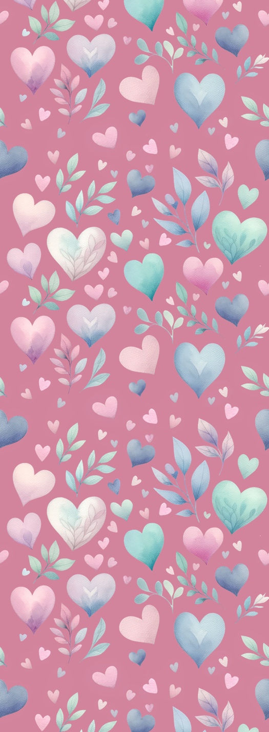 Pink hearts - vinyl pen wrap