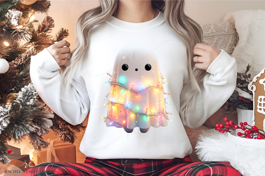 Christmas ghost - ready to press sublimation transfer print