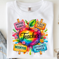 Teacher neon - ready to press sublimation transfer print (Copy)