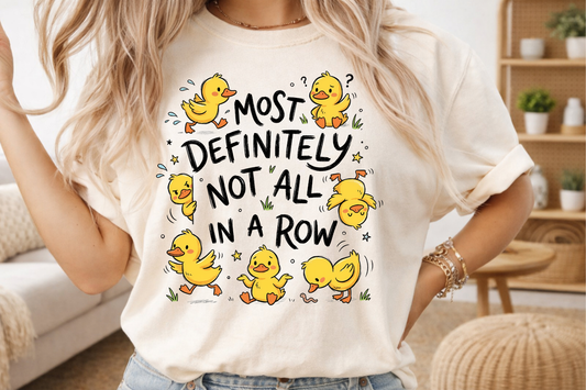 Ducks not in a row - ready to press sublimation transfer print