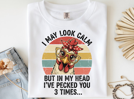 I  may look calm - ready to press sublimation transfer print