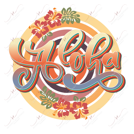 Aloha - Ready To Press Sublimation Transfer Print Sublimation