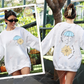 April Showers Bring May Flowers Pocket - Ready To Press Sublimation Transfer Print Sublimation