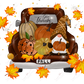 Autumn Gnomes With Truck - Ready To Press Sublimation Transfer Print Sublimation