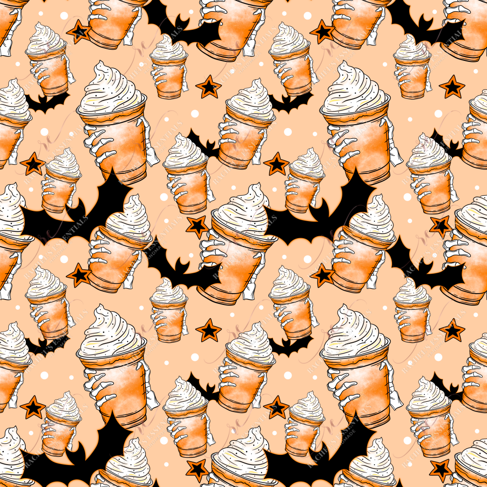 Bat Coffee - Ready To Press Sublimation Transfer Print Seamless Sublimation
