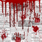 Bloody Hands On Newspaper - Ready To Press Sublimation Transfer Print Sublimation