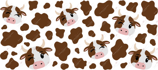 Brown Cow - Ready To Press Sublimation Transfer Print Sublimation