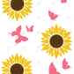 Butterflies And Sunflowers - Vinyl Pen Wrap