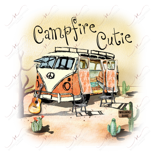 Campfire Cutie - Ready To Press Sublimation Transfer Print Sublimation