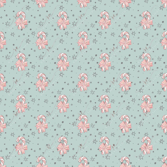 Candy Cane Teal - Vinyl Wrap Vinyl