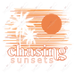 Chasing Sunsets (Orange)- Clear Cast Decal