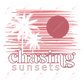 Chasing Sunsets (Pink)- Clear Cast Decal