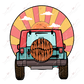 Chasing Sunshine Jeep - Ready To Press Sublimation Transfer Print Sublimation