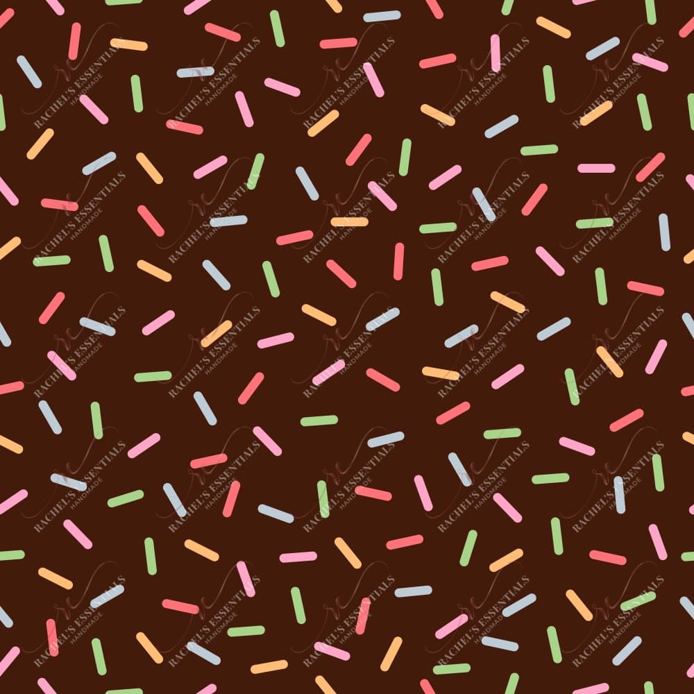 Chocolate Mixed Sprinkles - Ready To Press Sublimation Transfer Print Sublimation