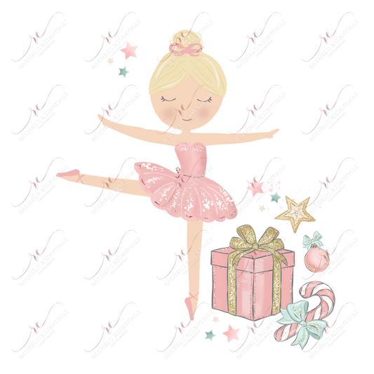 Christmas Ballerina - Ready To Press Sublimation Transfer Print Sublimation