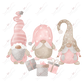 Christmas Gnome - Clear Cast Decal