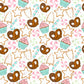 Christmas Treats - Ready To Press Sublimation Transfer Print Seamless 10/23 Sublimation
