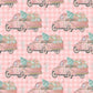 Christmas Truck Pink Plaid - Vinyl Wrap Vinyl