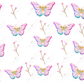 Colorful Butterflies - Cold Cup Wrap